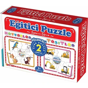 Eğitici Çark Puzzle Hayvanlar ve Taşıtlar