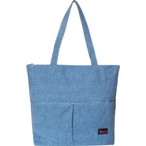 Büyük Boy Denim Tote Çanta