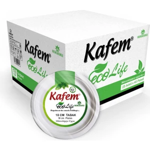 Ekolojik Karton Tabak 18 cm 25 Li x 40 Paket (Koli)