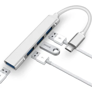 USB Type-C Hub 4 In 1 Type-C Giriş USB Çoklayıcı