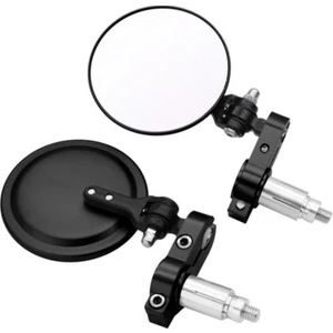 Motosiklet Gidon Aynası Üniversal Model Katlanabilir Kadem Ayarlı Cafe Racer Ayna Motor Gidon Aynası Black