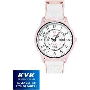 Lora Pembe Sesli Asistan ve Arama Özellikli Akıllı Saat