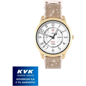 Lora Gold Sesli Asistan ve Arama Özellikli Akıllı Saat