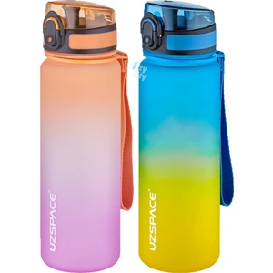 2'li Tritan Matara Seti 500 ml Çift Renk Softtouch Ff Collection Tritan Su Matarası