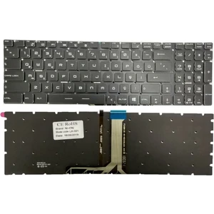 Msi GL63 8RC-204XTR GL63 8RC-616TR GL63 8RC-615TR Notebook Klavye (Siyah Tr BEYAZ Renk Aydınlatmalı)