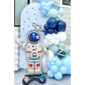 Ayaklı Astronot Balon Uzay Konsept Doğum Günü Balonu Büyük Astronot 85CM