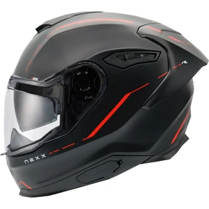 Y.100R React Mat Siyah-Kırmızı Kask