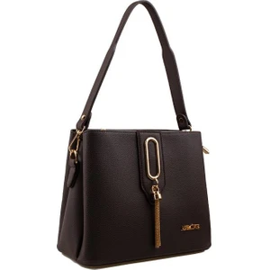 Kahverengi Düz Casual Kadın Kol Çantası