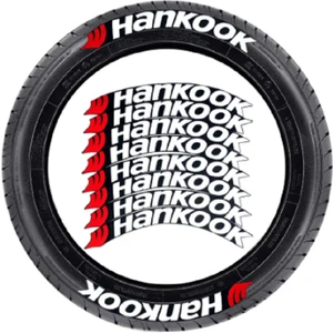 Lastik Yazısı / Araba Lastik Yazısı / Tire Text Hankook 8 Li Set + Yapıştırıcı+Zımpara