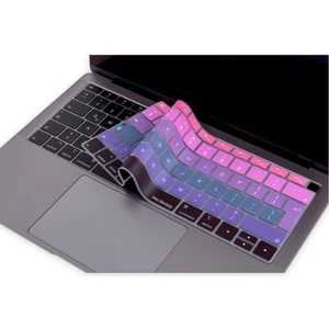Laptop Macbook Air Klavye Koruyucu UK(EU) İngilizce Harf Baskılı A1932 ile Uyumlu Ombre