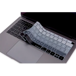 Laptop Macbook Air Klavye Koruyucu UK(EU) İngilizce Harf Baskılı A1932 ile Uyumlu Ombre