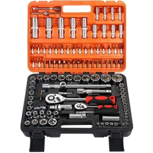 108 Parça Profesyonel Cırcırlı Lokma Anahtar Takımı 1/2" - 1/4"