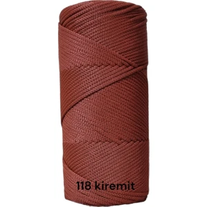 Polyester Makrome Ipi 200GR Makrome Ipi Çanta Ipi Runner Ipi Örgü  Ipi No4 - 1.4mm Makrome Ipi
