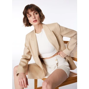 Kruvaze Bej Kadın Ceket F4SL-CKT0171