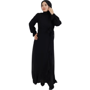 By Coolest Butik 10010 Fırfır Detaylı Şifon Kumaş Abiye