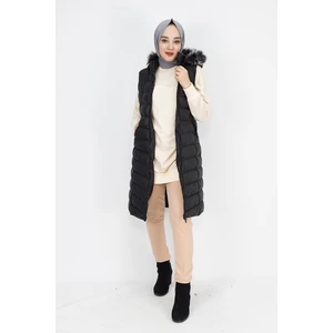 By Coolest Butik 2525 Cep Fermuarlı Dolum Büyük Beden Şişme Yelek