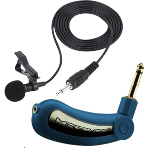 Magicvoice 5 Metre Kablolu Condenser Yaka Mikrofonu Mikrofon 3.5 mm Condenser 6.3 mm Jack Girişli Soketli Mandallı