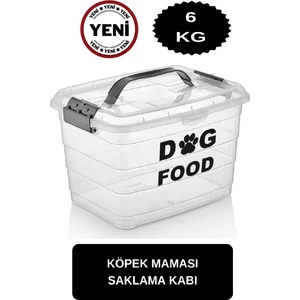 6 kg Köpek Mama Saklama Kabı Mama Saklama Kabı Köpek Maması Saklama Kabı Mama Saklama Kutusu büyük boy