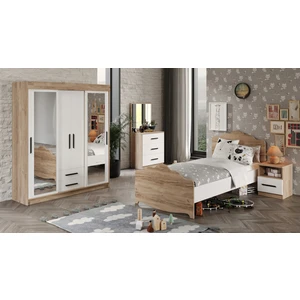 Ildır Çocuk Odası Takımı 4 Parça Tamamı Mdf Flora Beyaz