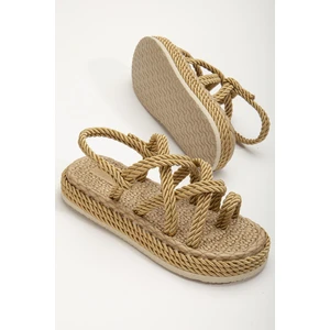 Suins Shoes Suins Valencia Kadın Halat Sandalet Ipli Sandalet Yazlık