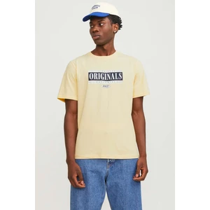 Jack & Jones Jorcobın Tee Ss Crew Neck Sarı Erkek Kısa Kol T-Shirt