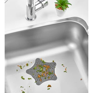 Main Shop Vantuzlu Silikon Kaymaz Yıldız Lavabo Ve Küvet Süzgeci Yıldız Süzgeç
