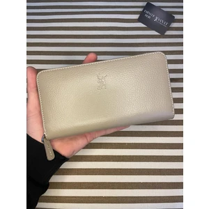 SANAT LEATHER SL-2132  Deri Şık Portföy Fermuarlı Kadın Cüzdanı 19,5cm×10,5cm Sanat Leather