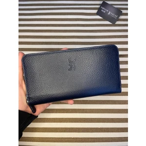 Sanat Leather SL-2132 Hakiki Deri Şık Portföy Fermuarlı Kadın Cüzdanı 19,5cm×10,5cm Sanat Leather