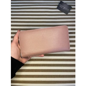 SANAT LEATHER SL-2132  Deri Şık Portföy Fermuarlı Kadın Cüzdanı 19,5cm×10,5cm Sanat Leather