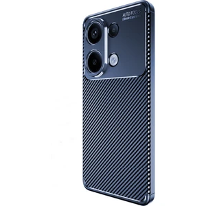 Xiaomi Redmi Note 13 Pro 4g Kılıf Negro Karbon Fiber Silikon + Ekran Koruyucu Nano