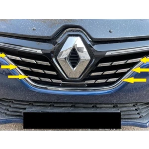 Renault Megane 4 Krom Ön Panjur 5 Parça 2021 ve Üzeri P.çelik