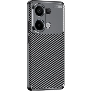Xiaomi Redmi Note 13 Pro 4g Kılıf Negro Karbon Fiber Silikon + Ekran Koruyucu Nano