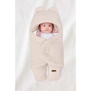 Çift Kat Elyaflı Dış Kundak Peluş Battaniye Welsoft Bebek Uyku Tulumu