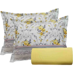 Güllüce Home Çift Kişilik Lastikli Çarşaf & Volanlı Yastık Kılıfı