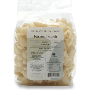 Glütensiz ve Vegan Basmati Pipe Rigate Mantı  (200 G)