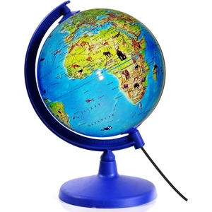 Işıklı Hayvanlı Dünya Küre Yerküre 20 cm