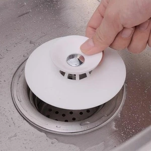Main Shop Silikon Lavabo Ve Küvet Tıkacı Süzgeç, 2 Fonksiyonlu Gider Kapatıcı 1 Adet