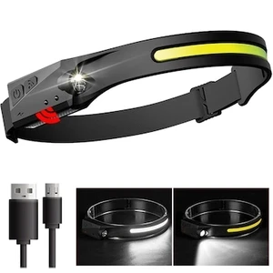 Main Shop Suya Dayanıklı Profesyonel Kafa Feneri Sensörlü Kafa Lambası Tepe Işığı Ultra Ergonomik Kafa LED