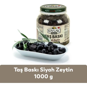 Kavlak Taş Baskı Gemlik Siyah Zeytin 1 kg