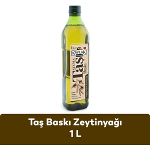 Kavlak Taş Baskı Soğuk Sıkım Zeytinyağı 1 Lt Pet Şişe