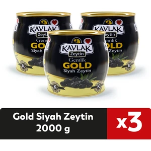 Kavlak Zeytin Kavlak Gold Gemlik Siyah Zeytin 2 kg x 3'lü