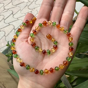 Kehribarevi Ereğli Baltık Damla Kehribar Bebek Kolyesi