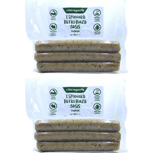 Ispanaklı Vegan Sosis 180 gr 2 Adet