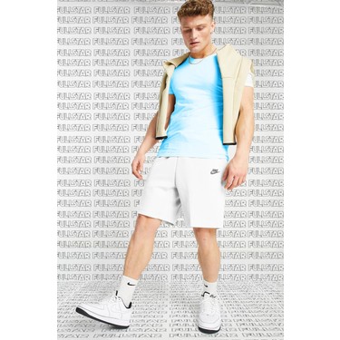 nike tech fleece shorts white