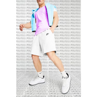 nike tech fleece shorts white