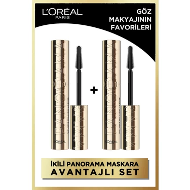 L'Oréal Paris  2'li Panorama Hacim Veren Maskara