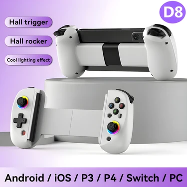 Megamus Turbo ile D8 Teleskopik Oyun Denetleyicisi Gamepad Android Ios PC Için Bt