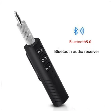 My Black Bluetooth 5.0 Kablosuz Aux Araç Kiti 3.5mm Jack ile Yüksek Ses Kalitesi ve Gömülü