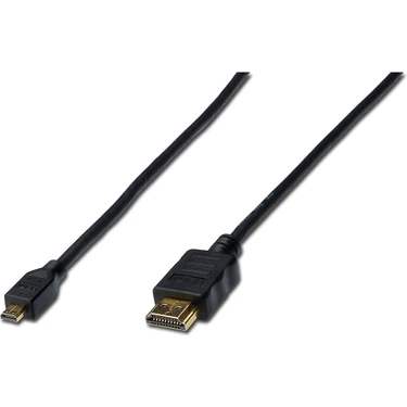 Assmann HDMI High Speed With Ethernet Bağlantı Kablosu (Hdmı 1.4), 2160P, 4k, HDMI Tip D (Mikro)