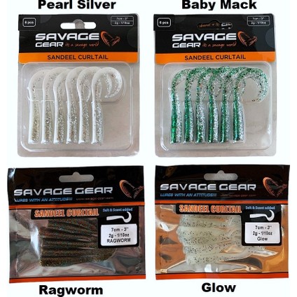 Lb Sandeel Curltail Silikon Yem 7cm 2gr 6 Adet İğnesiz